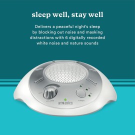 Homedics SoundSleep White Noise Sound Machine, Silver, Small Travel Sound Machine with 6 Relaxing Nature Sounds, Portable Sound Therapy for Home, Office, Nursery, Auto-Off Timer, by Homedics Homedics SoundSleep White Noise Sound Machine, Silver, Small Travel Sound Machine with 6 Relaxing Nature Sounds, Portable Sound Therapy for Home, Office, Nursery, Auto-Off Timer, by Homedics