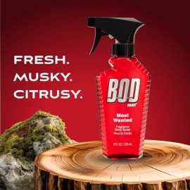 BOD Man Fragrance Body Spray, Most Wanted, 8 fl oz BOD Man Fragrance Body Spray, Most Wanted, 8 fl oz