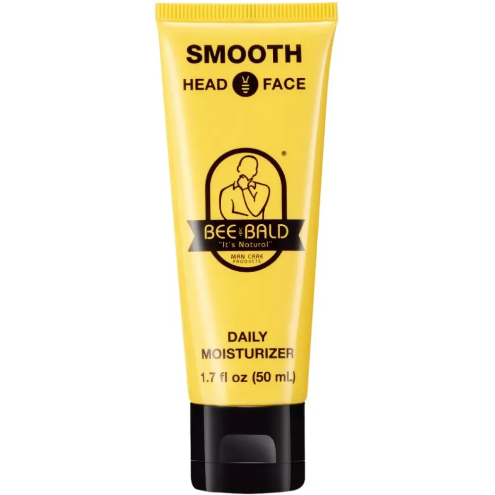 Bee Bald SMOOTH Daily Moisturizer Hydrates & Tones Away Fine Lines, Wrinkles and Dry Patches; Helps Control Oil & Shine to Feel Cool, Fresh and Comfortable, 1.7 Fl Oz Bee Bald SMOOTH Daily Moisturizer Hydrates & Tones Away Fine Lines, Wrinkles and Dry Patches; Helps Control Oil & Shine to Feel Cool, Fresh and Comfortable, 1.7 Fl Oz