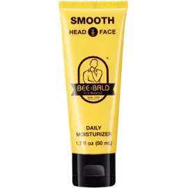 Bee Bald SMOOTH Daily Moisturizer Hydrates & Tones Away Fine Lines, Wrinkles and Dry Patches; Helps Control Oil & Shine to Feel Cool, Fresh and Comfortable, 1.7 Fl Oz