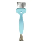 Olivia Garden Brush Cleaner 2-tools-in-1, Blue