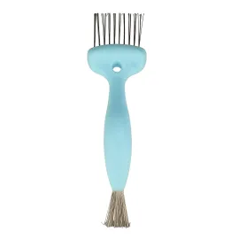 Olivia Garden Brush Cleaner 2-tools-in-1, Blue