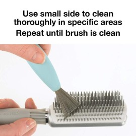 Olivia Garden Brush Cleaner 2-tools-in-1, Blue Olivia Garden Brush Cleaner 2-tools-in-1, Blue