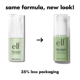 e.l.f. Tone Adjusting Face Primer, Makeup Primer For Neutralizing Uneven Skin Tones & Redness, Grips Makeup To Last, Vegan & Cruelty-free, Small e.l.f. Tone Adjusting Face Primer, Makeup Primer For Neutralizing Uneven Skin Tones & Redness, Grips Makeup To Last, Vegan & Cruelty-free, Small