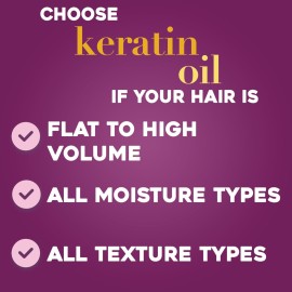 Anti-Breakage + Keratin Oil Fortifying Anti-Frizz Conditioner for Damaged Hair & Split Ends, with Keratin Proteins & Argan Oil, Paraben-Free, Sulfate-Free Surfactants