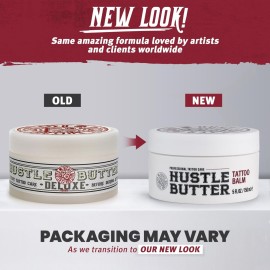 Hustle Butter Tattoo Aftercare 5oz Tattoo Balm, Heals + Protects New Tattoos and Rejuvenates Older Tattoos - 100% Vegan Cream No-Petroleum Hustle Butter Tattoo Aftercare 5oz Tattoo Balm, Heals + Protects New Tattoos and Rejuvenates Older Tattoos - 100% Vegan Cream No-Petroleum