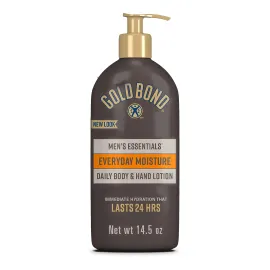 Gold Bond Ultimate Men\'s Essentials Hydrating Lotion, 14.5 oz., Everyday Moisture for Dry Skin