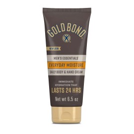 Gold Bond Men\'s Essentials Everyday Moisture Daily Body & Hand Cream, 6.5 oz., With Vitamin C