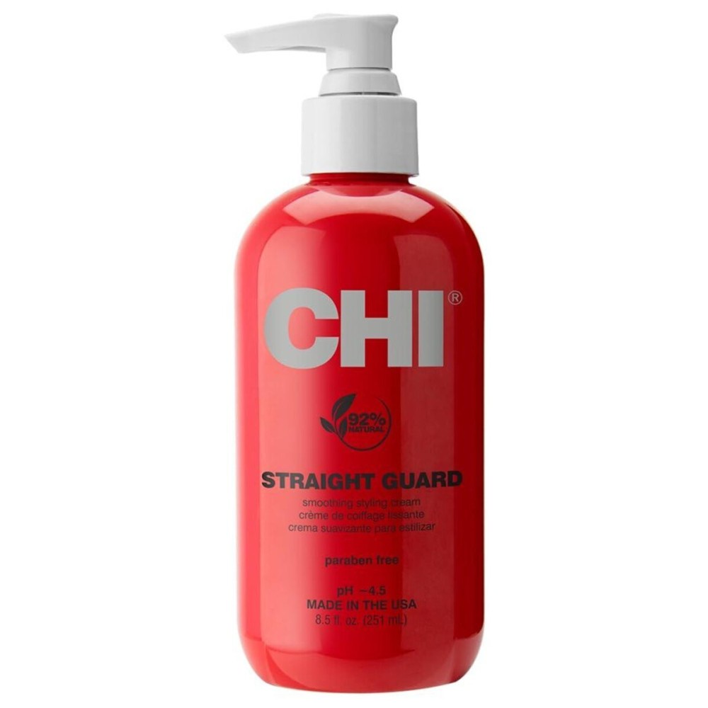 CHI Straight Guard Smoothing Styling Cream, Eliminates Frizz For Sleek & Shiny Hair, Maximum Control, 8.5 Oz CHI Straight Guard Smoothing Styling Cream, Eliminates Frizz For Sleek & Shiny Hair, Maximum Control, 8.5 Oz