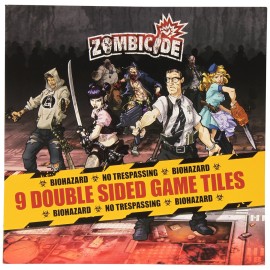 CMON Zombicide: 9 Double Sided Game Tiles - Expand Your Zombie Survival World! Cooperative Strategy Game with Tabletop Miniatures, Ages 14+, 1-6 Players, 1 Hour Playtime, Made CMON Zombicide: 9 Double Sided Game Tiles - Expand Your Zombie Survival World! Cooperative Strategy Game with Tabletop Miniatures, Ages 14+, 1-6 Players, 1 Hour Playtime, Made