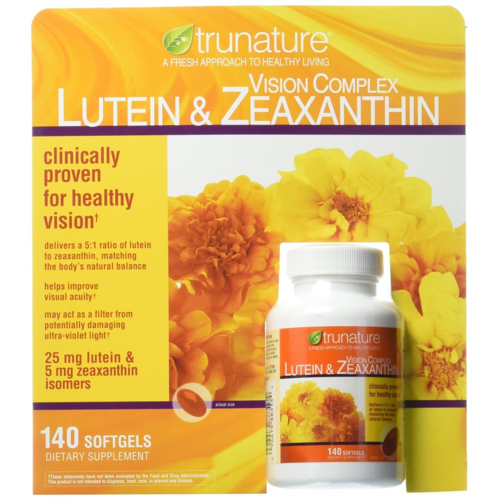 TruNature Vision Softgels Complex Lutein and Zeaxanthin Supplement, 140 Count TruNature Vision Softgels Complex Lutein and Zeaxanthin Supplement, 140 Count
