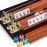 Yellow Mountain Imports American Mahjong Set, Koi Fish with Wooden Case - Four Wooden Racks, Acrylic Pushers, Wright Patterson Scoring Coins, Dice, & Wind Indicator
