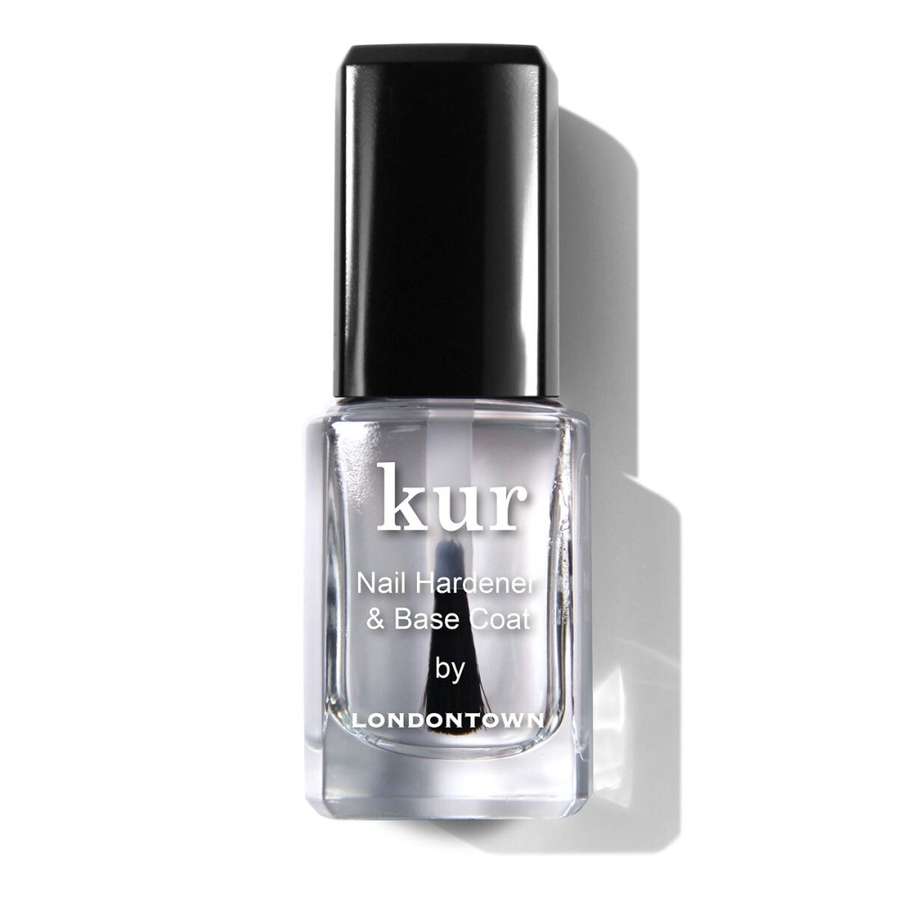 LONDONTOWN kur Nail Hardener and Base Coat, 0.4 Fl Oz (Pack of 1) LONDONTOWN kur Nail Hardener and Base Coat, 0.4 Fl Oz (Pack of 1)