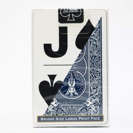Bicycle Large Print Bridge Size Playing Cards - Easy-to-Read Deck for Seniors - Red or Blue Bicycle Large Print Bridge Size Playing Cards - Easy-to-Read Deck for Seniors - Red or Blue