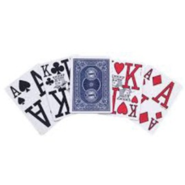 Bicycle Large Print Bridge Size Playing Cards - Easy-to-Read Deck for Seniors - Red or Blue Bicycle Large Print Bridge Size Playing Cards - Easy-to-Read Deck for Seniors - Red or Blue