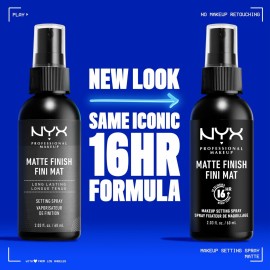 NYX PROFESSIONAL MAKEUP Makeup Setting Spray - Matte Finish, Long-Lasting Face Mist for up to 16HR Wear, Vegan Formula NYX PROFESSIONAL MAKEUP Makeup Setting Spray - Matte Finish, Long-Lasting Face Mist for up to 16HR Wear, Vegan Formula