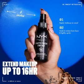 NYX PROFESSIONAL MAKEUP Makeup Setting Spray - Matte Finish, Long-Lasting Face Mist for up to 16HR Wear, Vegan Formula NYX PROFESSIONAL MAKEUP Makeup Setting Spray - Matte Finish, Long-Lasting Face Mist for up to 16HR Wear, Vegan Formula