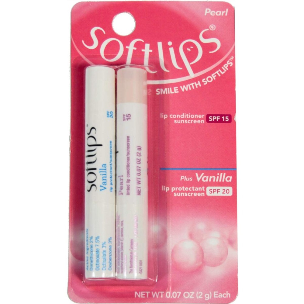 Softlips Pearl SPF 15 w/Bonus Vanilla SPF 20 Softlips Pearl SPF 15 w/Bonus Vanilla SPF 20