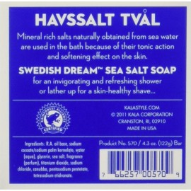 Swedish Dream Sea Salt Soap Set by Kala, 4.3 Ounce (Pack of 3) Swedish Dream Sea Salt Soap Set by Kala, 4.3 Ounce (Pack of 3)