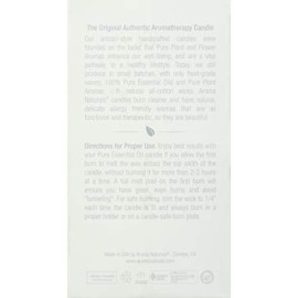 Aroma Naturals Essential Oil Orange and Lemongrass Scented Pillar Candle, Ambiance, 2.5 inch x 4 inch, Yellow