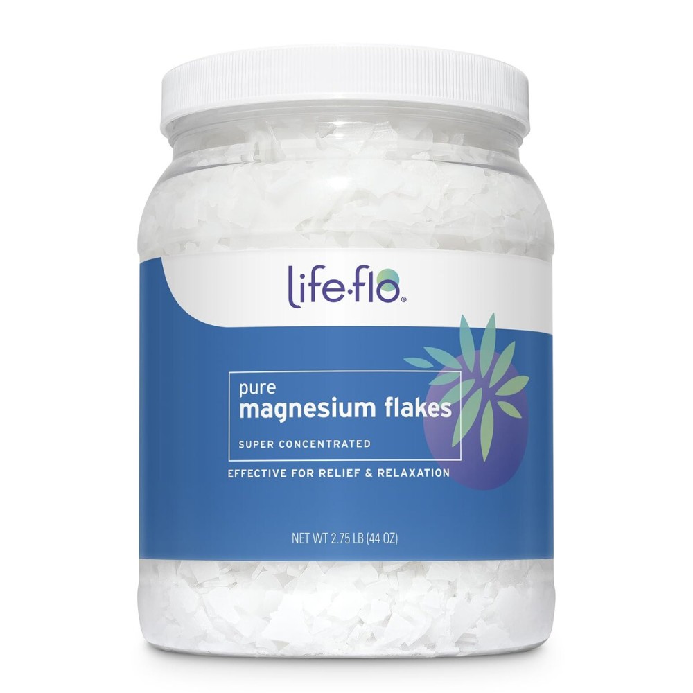 LIFE-FLO Pure Magnesium Bath Flakes - Epsom Salt Soak Alternative - Unscented Magnesium Flakes from The Zechstein Seabed - Relaxing Foot Bath with Ancient Trace Minerals - 60-Day Guarantee, 44oz LIFE-FLO Pure Magnesium Bath Flakes - Epsom Salt Soak Alternative - Unscented Magnesium Flakes from The Zechstein Seabed - Relaxing Foot Bath with Ancient Trace Minerals - 60-Day Guarantee, 44oz