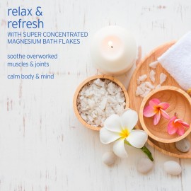 LIFE-FLO Pure Magnesium Bath Flakes - Epsom Salt Soak Alternative - Unscented Magnesium Flakes from The Zechstein Seabed - Relaxing Foot Bath with Ancient Trace Minerals - 60-Day Guarantee, 44oz LIFE-FLO Pure Magnesium Bath Flakes - Epsom Salt Soak Alternative - Unscented Magnesium Flakes from The Zechstein Seabed - Relaxing Foot Bath with Ancient Trace Minerals - 60-Day Guarantee, 44oz