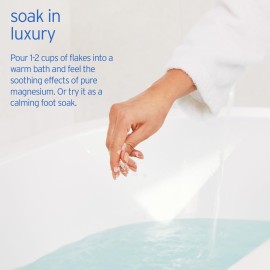 LIFE-FLO Pure Magnesium Bath Flakes - Epsom Salt Soak Alternative - Unscented Magnesium Flakes from The Zechstein Seabed - Relaxing Foot Bath with Ancient Trace Minerals - 60-Day Guarantee, 44oz LIFE-FLO Pure Magnesium Bath Flakes - Epsom Salt Soak Alternative - Unscented Magnesium Flakes from The Zechstein Seabed - Relaxing Foot Bath with Ancient Trace Minerals - 60-Day Guarantee, 44oz