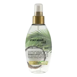 OGX Nourishing + Coconut Oil Weightless Hydrating Oil Hair Mist, Lightweight Leave-In Hair Treatment with Coconut Oil & Bamboo Extract, Paraben & Sulfate Surfactant-Free, 4 fl oz OGX Nourishing + Coconut Oil Weightless Hydrating Oil Hair Mist, Lightweight Leave-In Hair Treatment with Coconut Oil & Bamboo Extract, Paraben & Sulfate Surfactant-Free, 4 fl oz