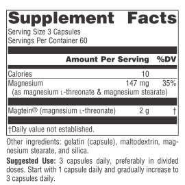 Source Naturals Magtein Magnesium L-Threonate 667mg Supports Focus, Mood, Healthy Memory, Cognitive Function, Sleep* - 90 Capsules Source Naturals Magtein Magnesium L-Threonate 667mg Supports Focus, Mood, Healthy Memory, Cognitive Function, Sleep* - 90 Capsules