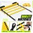 Yes4All Speed Agility Ladder Training Equipment - 8 Rungs Yellow, Suit for Soccer, Sports, Footwork & Fitness Exercises, with Included Carry Bag