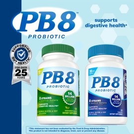 Nutrition Now PB 8 Probiotic Acidophilus For Life* Vegetarian Dietary Supplement for Men and Women, 120 Count Nutrition Now PB 8 Probiotic Acidophilus For Life* Vegetarian Dietary Supplement for Men and Women, 120 Count