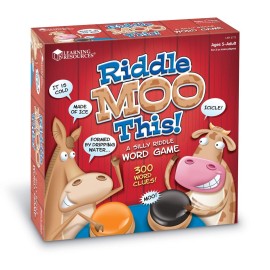 Learning Resources Riddle Moo This - Funny Card Games for Kids and Adults, Classroom Learning Games for Kids 5-7, Guess the Clue Game, Family Night Board Game, Vocabulary-Building Word Play Learning Resources Riddle Moo This - Funny Card Games for Kids and Adults, Classroom Learning Games for Kids 5-7, Guess the Clue Game, Family Night Board Game, Vocabulary-Building Word Play