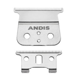 Andis 04850 GTX T-Outliner Stainless Steel Deep Tooth Replacement Blade for Trimmer, Carbon Steel Comfort Edge Blade - Zero Gapped - Polished (Pack of 1)