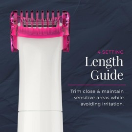 Remington Smooth & Silky Body & Bikini Kit, Cordless bikini trimmer and shaver for women, Waterproof for grooming in the shower, White/Pink Remington Smooth & Silky Body & Bikini Kit, Cordless bikini trimmer and shaver for women, Waterproof for grooming in the shower, White/Pink