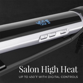 Remington Pearl Pro Ceramic Flat Iron Hair Straightener, 1-inch Floating Plates, Fast 30 Second Heat up, Black & White Remington Pearl Pro Ceramic Flat Iron Hair Straightener, 1-inch Floating Plates, Fast 30 Second Heat up, Black & White