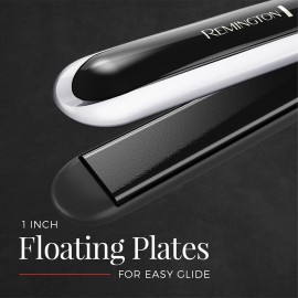 Remington Pearl Pro Ceramic Flat Iron Hair Straightener, 1-inch Floating Plates, Fast 30 Second Heat up, Black & White Remington Pearl Pro Ceramic Flat Iron Hair Straightener, 1-inch Floating Plates, Fast 30 Second Heat up, Black & White