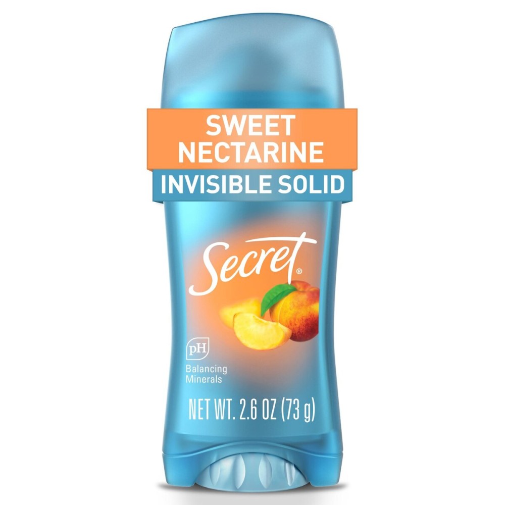 Secret Fresh Antiperspirant Deodorant for Women, 72hr Breathable Sweat & Odor Protection, Instant Freshness & Gentle, PH Balancing Minerals, Invisible Solid, Sweet Nectarine Scent, 2.6 oz Secret Fresh Antiperspirant Deodorant for Women, 72hr Breathable Sweat & Odor Protection, Instant Freshness & Gentle, PH Balancing Minerals, Invisible Solid, Sweet Nectarine Scent, 2.6 oz