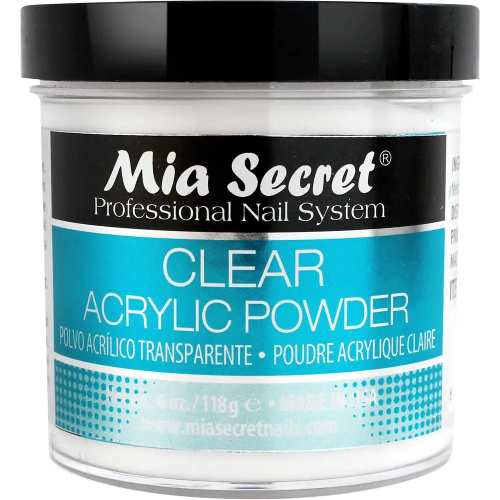 Mia Secret Clear Acrylic Powder (4oz) Mia Secret Clear Acrylic Powder (4oz)