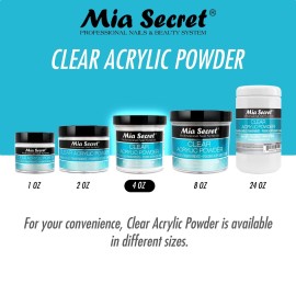 Mia Secret Clear Acrylic Powder (4oz) Mia Secret Clear Acrylic Powder (4oz)