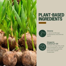 PurO3 Ozonated Coconut Oil - Pure, Natural, Organic Skincare for Face & Body - Oxygenated Healing Lotion, Moisturizer & Beauty Cream in a Glass Jar - O3 Therapy Salve, 2 oz