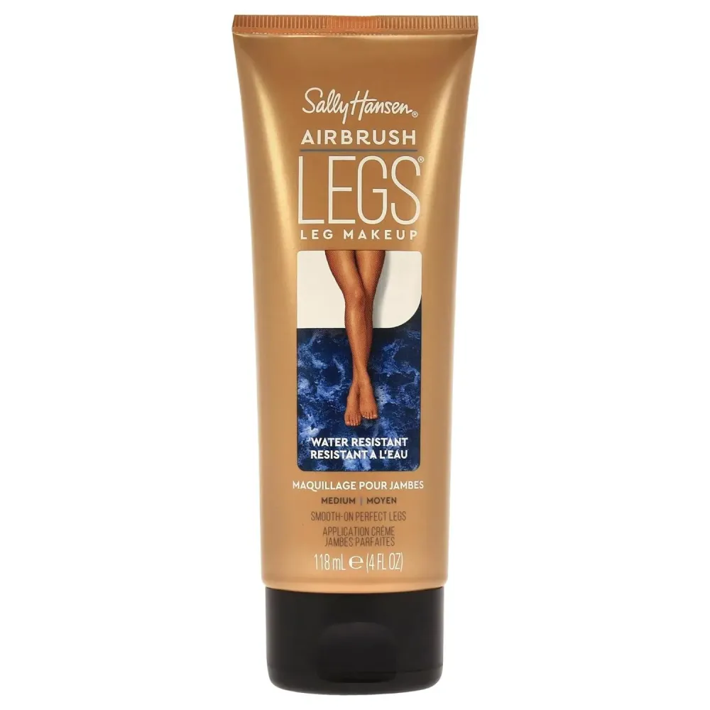 Sally Hansen Airbrush Legs, Leg Makeup, Medium, Easy Application, Flawless Looking Legs, Water Resistant, Transfer Proof Lotion Sally Hansen Airbrush Legs, Leg Makeup, Medium, Easy Application, Flawless Looking Legs, Water Resistant, Transfer Proof Lotion