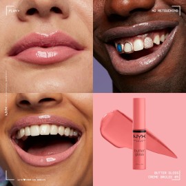 NYX PROFESSIONAL MAKEUP Butter Gloss, Non-Sticky Lip Gloss - Creme Brulee (Natural) NYX PROFESSIONAL MAKEUP Butter Gloss, Non-Sticky Lip Gloss - Creme Brulee (Natural)