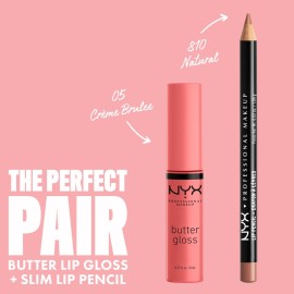 NYX PROFESSIONAL MAKEUP Butter Gloss, Non-Sticky Lip Gloss - Creme Brulee (Natural) NYX PROFESSIONAL MAKEUP Butter Gloss, Non-Sticky Lip Gloss - Creme Brulee (Natural)