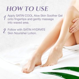 SATIN SMOOTH Aloe Vera Gel, Post-Wax Soothing Formula to Reduce Redness and Soothe Irritated Skin, Hydrating Care for Face, Body, and Hair, 16 fl oz. SATIN SMOOTH Aloe Vera Gel, Post-Wax Soothing Formula to Reduce Redness and Soothe Irritated Skin, Hydrating Care for Face, Body, and Hair, 16 fl oz.