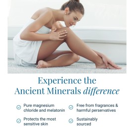 Ancient Minerals Magnesium Lotion Goodnight night cream contains melatonin with magnesium chloride and OptiMSM a topical nighttime moisturizing lotion(2.5oz) Ancient Minerals Magnesium Lotion Goodnight night cream contains melatonin with magnesium chloride and OptiMSM a topical nighttime moisturizing lotion(2.5oz)