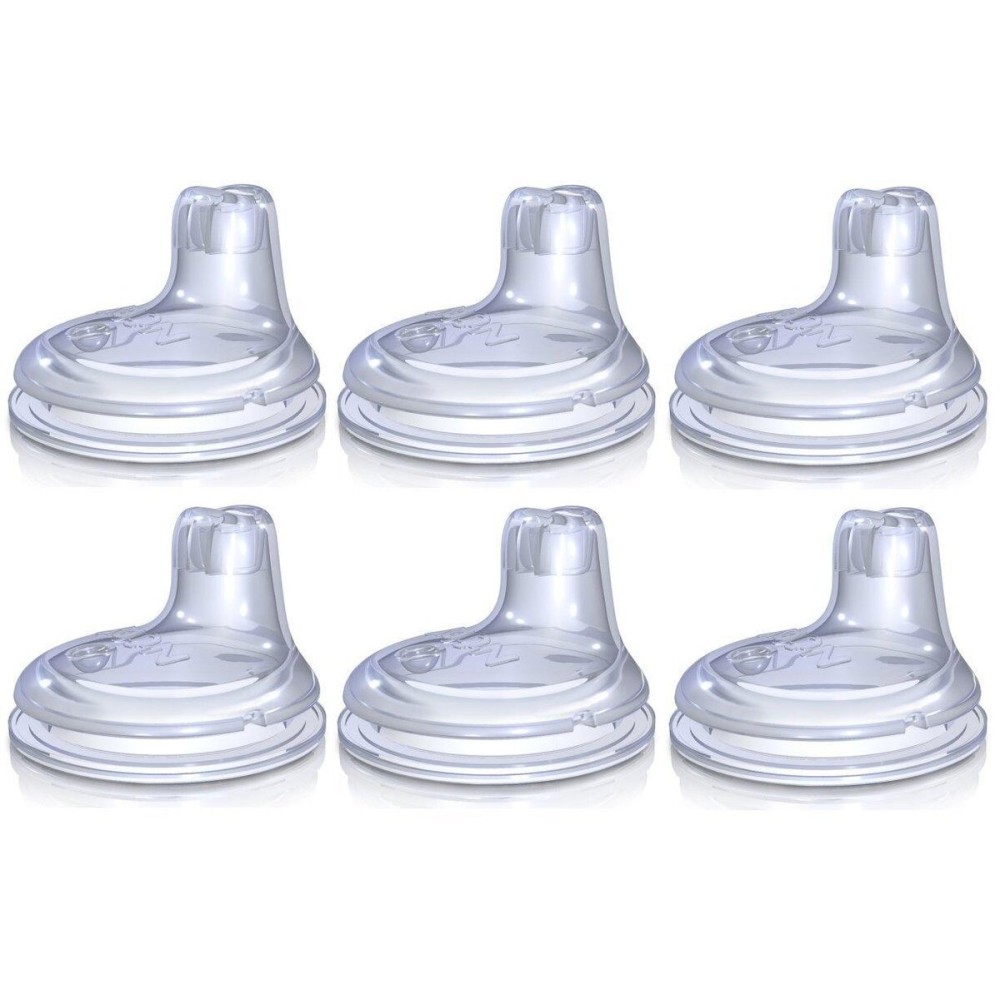 Nuby 6 Pack Replacement Silicone Spouts for The Nuby *No Spill Easy Grip Cup* Nuby 6 Pack Replacement Silicone Spouts for The Nuby *No Spill Easy Grip Cup*