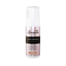 Loving Tan 2 HR Express Self Tanning Mousse, Medium - Streak Free, Natural, Professional Quality - 5+ Sunless Self Tanner Applications per Bottle, Cruelty Free, Naturally Derived DHA - 4 FL Oz