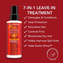 Creme of Nature, Argan Oil for Hair, Perfect 7-in-1 Leave-in Treatment, for Healthy Hair with Exotic Shine, 5.1 Fl Oz (Package May Vary) Creme of Nature, Argan Oil for Hair, Perfect 7-in-1 Leave-in Treatment, for Healthy Hair with Exotic Shine, 5.1 Fl Oz (Package May Vary)