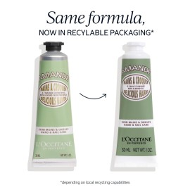 L\'OCCITANE Almond Delicious Hand & Nail Cream: Soften hands & Cuticles with Irresistible Almond Scent, Moisturizing, Infused With Almond Oil, 24-hour hydration*, 1 Oz L\'OCCITANE Almond Delicious Hand & Nail Cream: Soften hands & Cuticles with Irresistible Almond Scent, Moisturizing, Infused With Almond Oil, 24-hour hydration*, 1 Oz