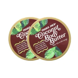 Trader Joe\'s Coconut Body Butter, 8 Ounce (Pack of 2)